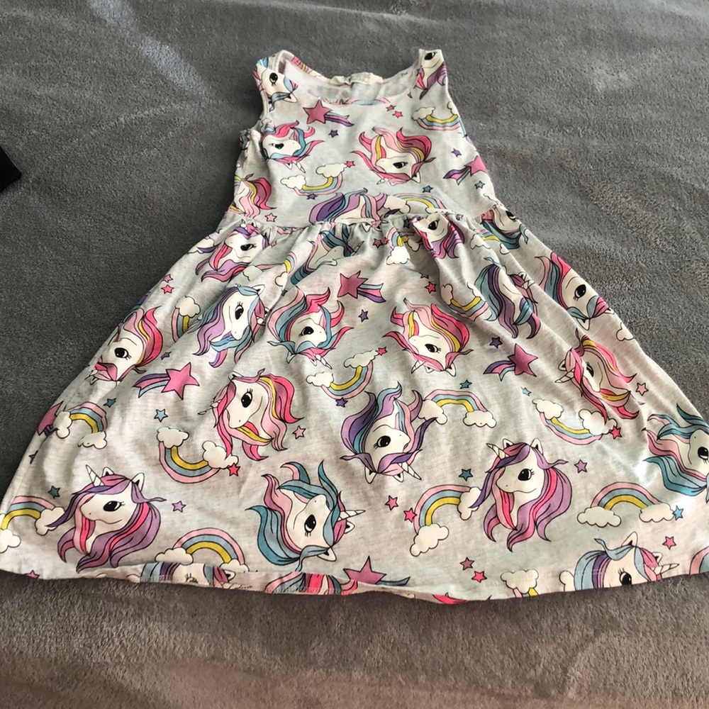 H&M girls unicorn dress